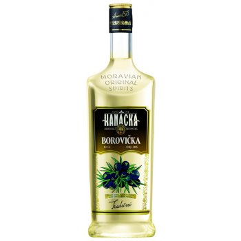 Borovička Hanácká 38% 0,5 l (holá láhev)