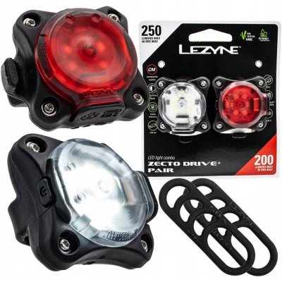 Lezyne Zecto Drive 250+ Zecto Drive 200+ set černé – Sleviste.cz