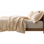 Dadka Povlečení mušelín do postýlky Krémové 100 x 135 cm 45 x 60 cm – Zboží Dáma