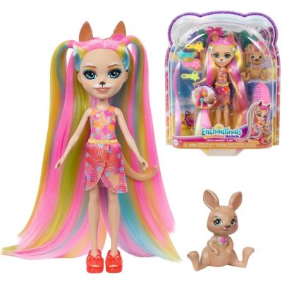 Mattel Enchantimals Deluxe Hair Kartice Kangaroo HTJ70 – Sleviste.cz