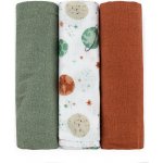 Petite&Mars Sada plen bambusová mušelínová Moussy Forest Fox 68 x 68 cm 3 ks – Sleviste.cz