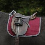 Bucas Dečka podsedlová Show Line burgundy – Zboží Dáma