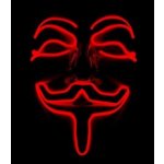 Masky svítící Anonymous Červená