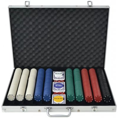 zahrada-XL Poker set s 1000 žetony – Zboží Dáma