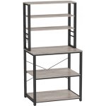 VASAGLE Kuchyňský regál 6 polic 60 x 167 x 40 cm světlé dřevo – Sleviste.cz