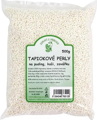 Tapioca puding tapiokové perly 500 g od 69 Kč - Heureka.cz