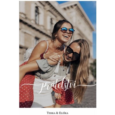 Plakát Vlastní fotografie s textem - přátelství – Hledejceny.cz