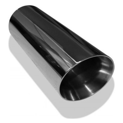 FOX Nerezová koncovka výfuku na zváranie / Typ 25 / okruhlá / s hrubou stenou / zošikmená / v priemere 100 mm / Dĺžka 300 mm | Zboží Auto