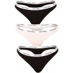 Calvin Klein 3PACK dámská tanga vícebarevná QD3587EWZB – Hledejceny.cz