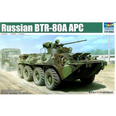 Trumpeter slepovací model Russian BTR-80A APC 1:35