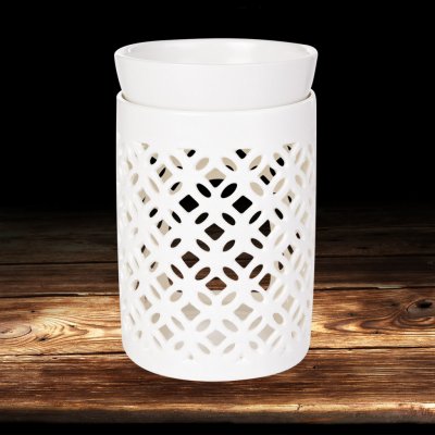 Dedra Keramická aromalampa s odnímatelnou miskou matná smetanová – Zboží Dáma