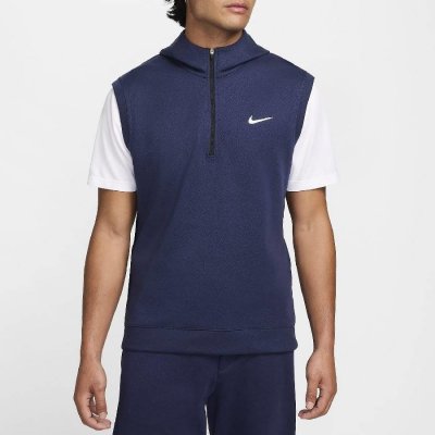 Nike Golf Tour Vest Hoodie Pique Midnight navy/white – Hledejceny.cz