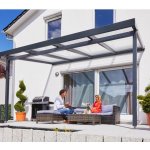 Gutta Premium 8,125 x 4,06 m bronzový polykarbonát / antracitová konstrukce pergola – Sleviste.cz