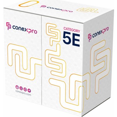 Conexpro O5EFTP-LSE FTP ekonomy venkovní, CAT5e, PE, 24AWG, 305m, černý – Zbozi.Blesk.cz