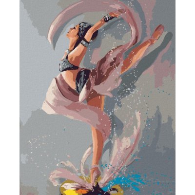 Malování podle čísel Baletka tančící na paletě barev – Zboží Mobilmania
