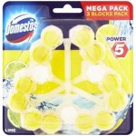 Domestos Power 5 tuhý závěsný WC blok Lime 3 x 55 g – Zboží Mobilmania