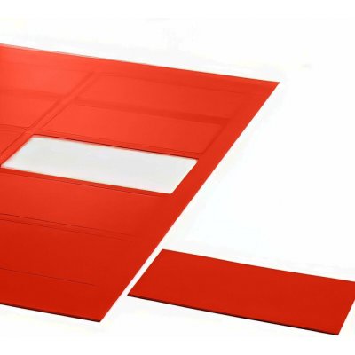 Magnetické obdélníky červené, sada 10 ks – Zboží Dáma