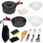 Acra C20 camping set nádobí alluminium pro 1-2 osoby – Zboží Mobilmania