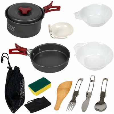 Acra C20 camping set nádobí alluminium pro 1-2 osoby – Zboží Mobilmania