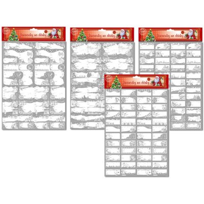 Vánoční jmenovky na dárky 48ks – Zboží Dáma