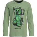Chlapecké triko Minecraft dlouhý rukáv zelené – Sleviste.cz