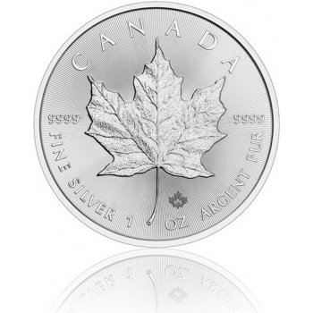 Royal Canadian Mint Maple Stříbrná mince 5 CAD Leaf stand 1 Zo 1 Oz