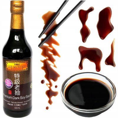 Lee Kum Kee Tmavá sójová omáčka Premium 0,5 l – Zboží Dáma