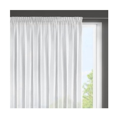 HOTOVÁ ZÁCLONA ESEL NA PÁSCE 350X150 CM BÍLA – Hledejceny.cz