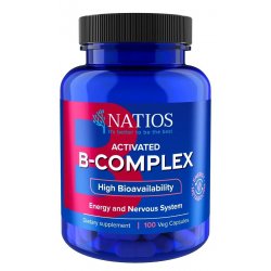 Natios Activated B-Complex Aktivní formy vitamínů B 100 veganských kapslí