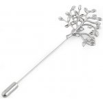 Ozdobný špendlík strom života Varianta: platina, Balení: 1 ks – Hledejceny.cz