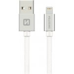 Swissten 71524303 USB 2.0 typ A na Lightning, USB 2.0, zástrčka A - zástrčka Lightning, MFi, opletený, 2m, stříbrný – Hledejceny.cz