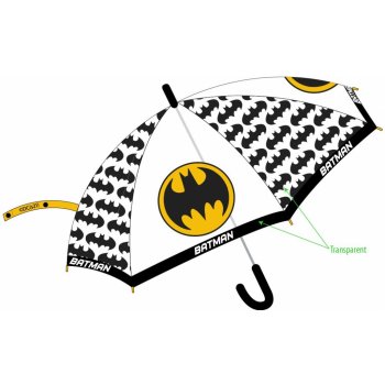 Eplusm Batman automatický deštník transparentní černý