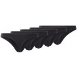 esmara Dámské kalhotky Tanga 5 kusů černá – Zboží Dáma