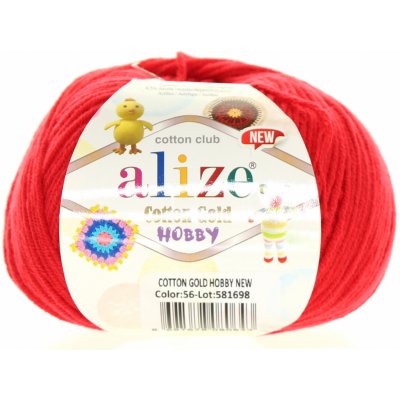 Alize Cotton Gold Hobby červená 56 – Zbozi.Blesk.cz