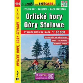 M CYKLOMAPA 116 ORLICKÉ HORY GÓRY STOLOWE 1:60 000