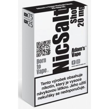 Adam's Vape NicSalt VG75/PG25 20 mg 5 x 10 ml