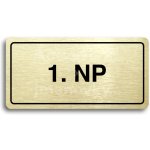 ACCEPT Piktogram 1. NP - zlatá tabulka - černý tisk – Zboží Dáma