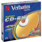 Verbatim CD-RW 700MB 8-12x, SERL, slimbox, 5ks (43167) – Zboží Živě