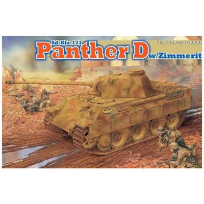 DRAGON Model Kit tank 6428 Sd.Kfz.171 PANTHER D w/ZIMMERIT CF 34-6428 1:35 – Zbozi.Blesk.cz