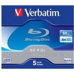 Verbatim BD-R DL 50GB 6x, jewel, 5ks (43748) – Zboží Živě