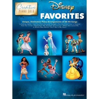 Hal Leonard Noty pro piano Disney Favorites Creative Piano Solo – Hledejceny.cz