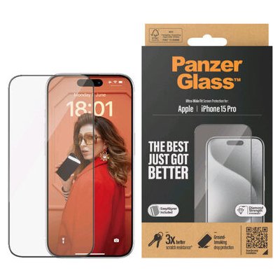 PanzerGlass UWF pro Apple iPhone 15 Pro / Instalační set 2810 – Hledejceny.cz