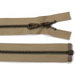 WICO Kovový zip no.5 rozepínací 55cm (staromosazné zoubky) - více barev b: 06 tmavě béžová – Hledejceny.cz