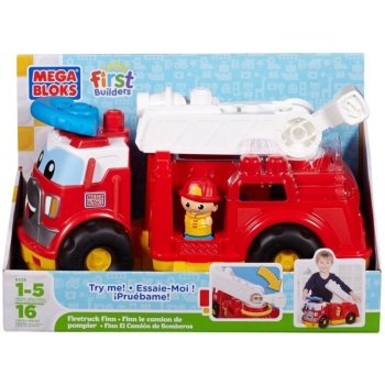 Mega Bloks Mega Hasičské auto s kostkami Finn 8428