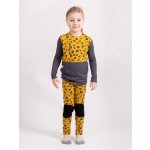 Unuo Dětské merino legíny Nature Hořčicová Lesní stopy – Zboží Mobilmania