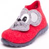 Dětské bačkory a domácí obuv Superfit Girls slipper mouse fire kombi