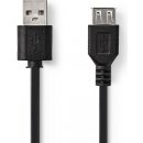 Nedis CCGT60010BK30 prodlužovací USB 2.0 zástrčka USB A - zásuvka USB A, 3m, černý