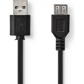 Nedis CCGT60010BK30 prodlužovací USB 2.0 zástrčka USB A - zásuvka USB A, 3m, černý