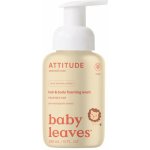 ATTITUDE Dětská mycí pěna (2v1) Baby leaves s vůní hruškové šťávy 295 ml – Zboží Dáma