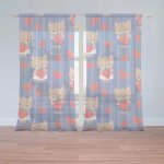 Záclony Kočičky s jahodami: 2 ks - 150x250 cm - Sablio – Hledejceny.cz